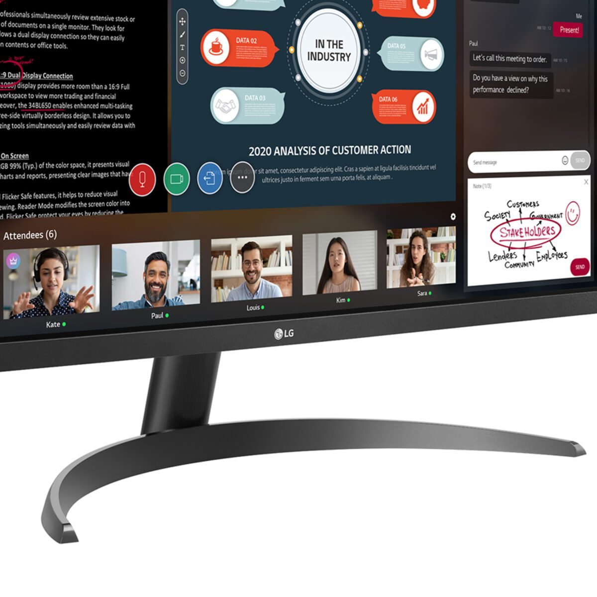 0001248633 9 Monitor 29" LG 29WP500-B FHD IPS UltraWide