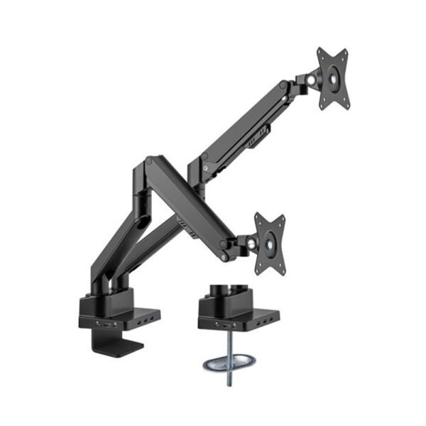 Manhattan nosač za 2 monitora sa integrisanim dockingom 8-in-1