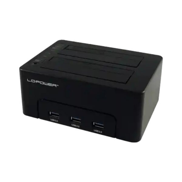 HDD Docking LC-DOCK-U3-HUB USB3.0 2x HDD/SSD + 3x USB3.0 HUB Black