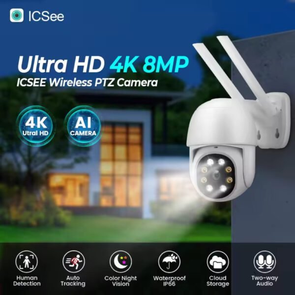 8 MP iCSee IP WiFi kamera