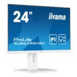Monitor 24" Iiyama XUB2492HSU-W5 1920x1080/Full HD IPS/75Hz/4ms/HDMI/VGA/DP/USB/Zvučnici/beli - Slika 3