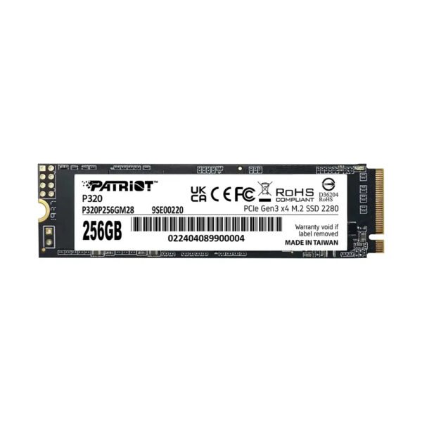SSD M.2 NVMe 256GB Patriot P320 2200MBs/1200MBs P320P256GM28