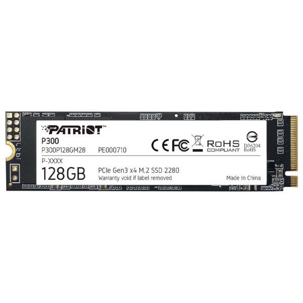 SSD M.2 NVMe 128GB Patriot P300 1600MBs/600MBs P300P128GM28