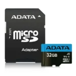 Micro SD Card 32GB AData + Sd adapter AUSDH32GUICL10A