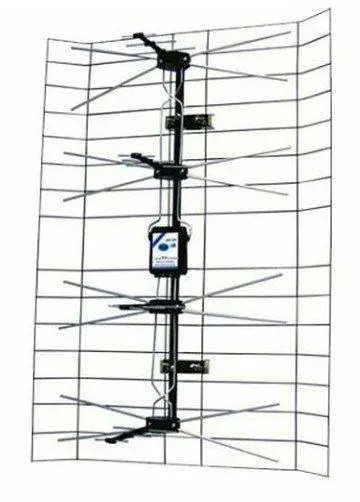 36120 Antena ANT-408 Spoljna mrezasta sa pojacalom, 15-32db, UHF/VHF/DVB-T2 - Slika 1