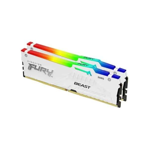 Memorija DDR5 64GB (2x32GB) 5600MHz Kingston Fury Beast White Expo KF556C36BWEAK2-64