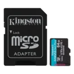 MICRO SD 64GB Kingston + SD adapter SDCG4, 64GB