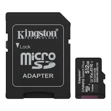 MEM SD MICRO 512GB Kingston Canvas Select Plus + Adapter