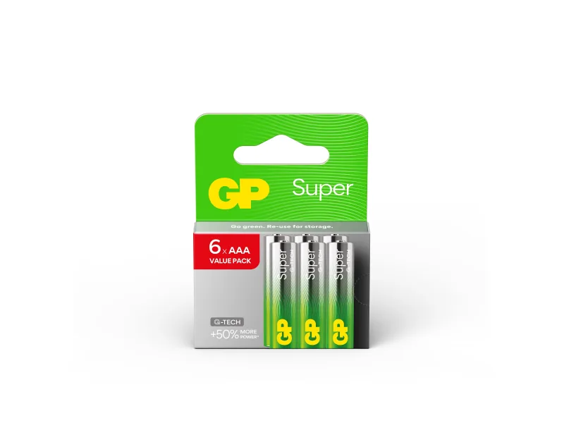 GP baterije LR03-SBV6 AAA Super Alkaline