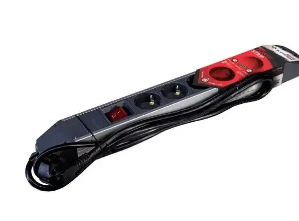 Stark Switch Alu produžni kabl | 5 utičnica, 1.8 m, siva
