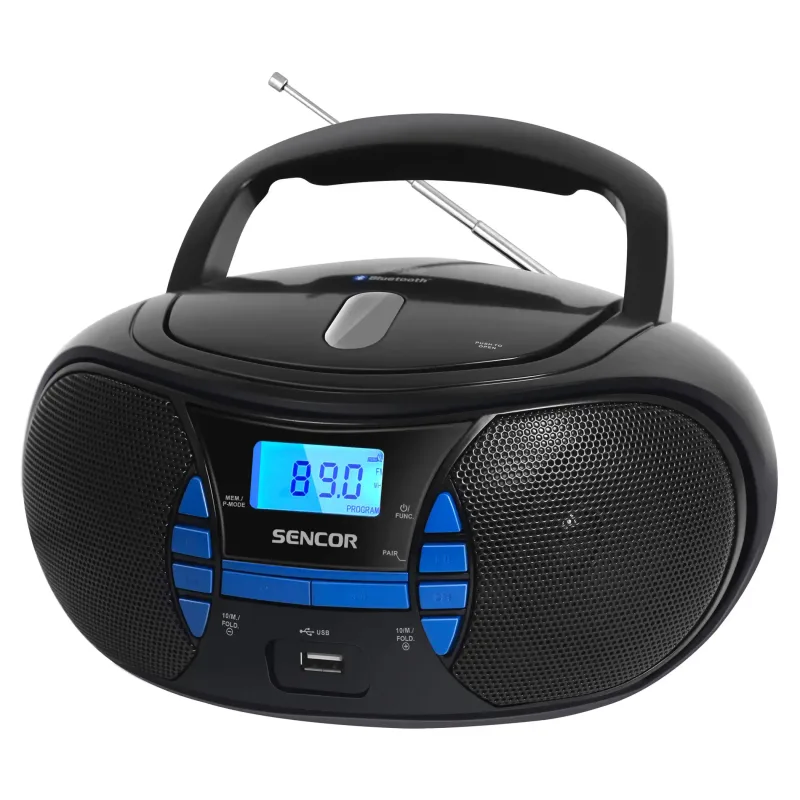 Radio CD plejer Sencor SPT 2700 BK, CD/MP3/USB/BT, crni