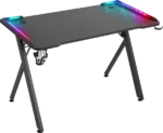 Defender Extreme gaming sto 110 × 60 × 75 cm, crni, sa osvetljenjem - Slika 2