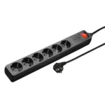 Hama 47779 produžni kabl | 6 utičnica, 1.4 m, crna - Slika 2