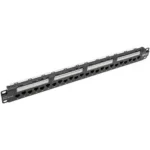 Mirsan MR.PCP1U24U.C6 UTP patch panel | Cat6, 24 RJ-45, 1U