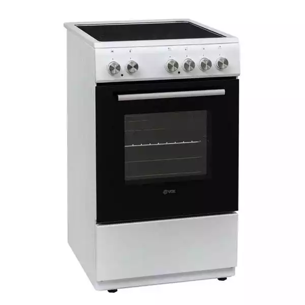 Električni šporet Vox CHT5000 W, staklokeramička ploča, rerna 50 l, 50 cm