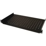 Polica fiksna 600mm rack kačenje na 4 tačke/podesivi zadnji držači Mirsan 19/1U crna MR.SBR60.01_YK