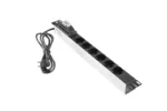 Mirsan MR.PRZ6S.SC PDU napojni panel | 6 utičnica, 19″, 1U