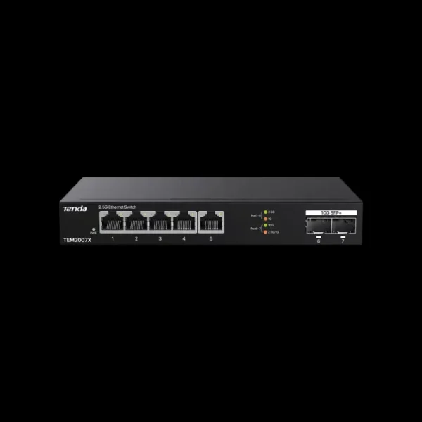 Tenda TEM2007X svič | 5 × 2,5 GbE i 2 × 10G SFP+