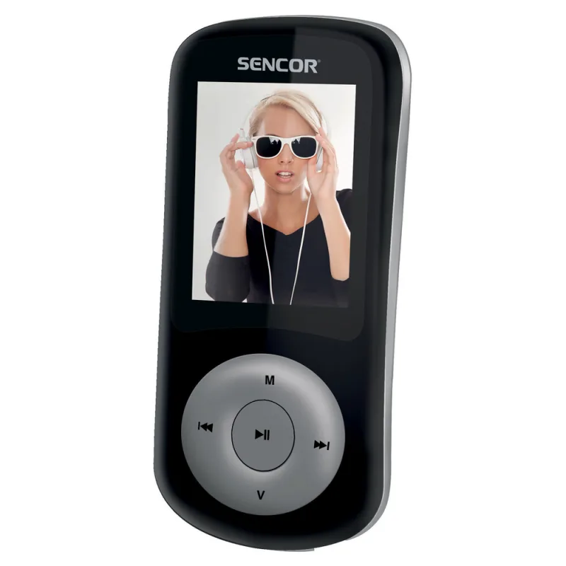 MP3/MP4 plejer Sencor SFP 5870 BS, 8 GB, FM, 1,8" ekran