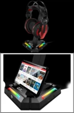 Genius GX-UH100 stalak za slušalice, USB 2.0, crni - Slika 3