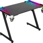 Gaming sto Defender Jupiter75cmx110cmx60cmx15mm/Backlight/držač za čase/crni