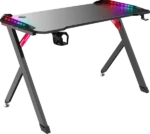 Defender Spirit gaming sto 120 × 60 × 75 cm, crni, sa osvetljenjem - Slika 3