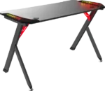 Defender Spirit gaming sto 120 × 60 × 75 cm, crni, sa osvetljenjem - Slika 2