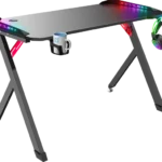 Defender Spirit gaming sto 120 × 60 × 75 cm, crni, sa osvetljenjem