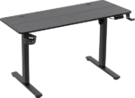 Defender Saturn gaming sto 100 × 60 cm, električno podesiv, crni