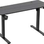 Defender Saturn gaming sto 100 × 60 cm, električno podesiv, crni