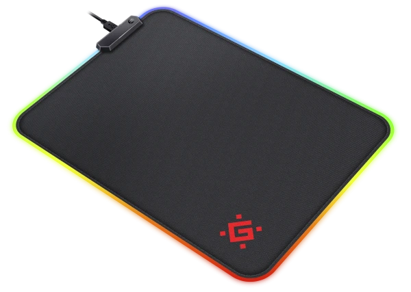 131350 Podloga Gaming Defender Black L Light - Slika 1