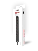 MAX MPS-106SB-3M produžni kabl | 6 utičnica, 3 m, crna - Slika 2