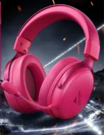 MCHOSE V9 Pro Rose Red bežične gaming slušalice, 53 mm, 7.1 surround - Slika 2