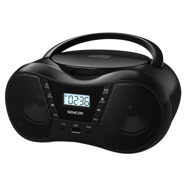 Boombox Sencor SPT 2300 BK, CD/MP3, USB, Bluetooth, FM, crni
