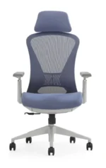 Ultra ergonomska kancelarijska stolica UGD Conference Lite Silver Blue – slika 2