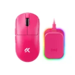 MCHOSE A7 V2 Ultra Plus Rose Red bežični gaming miš, PAW3950 TI