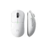 MCHOSE A5 V3 Ultra beli bežični gaming miš, PAW3395, 8 kHz