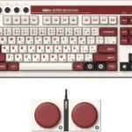 8BitDo Retro Fami Edition bežična mehanička tastatura, 87 tastera, Dual Super Buttons