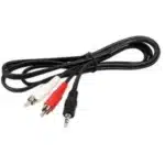 Audio adapter E-Green 3,5 mm stereo (m) - 2xrca (m) 5 m crni