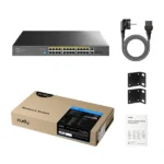 Cudy GS1026PS2 gigabitni PoE+ svič, 24 PoE + 2 uplink + 2 SFP - Slika 2