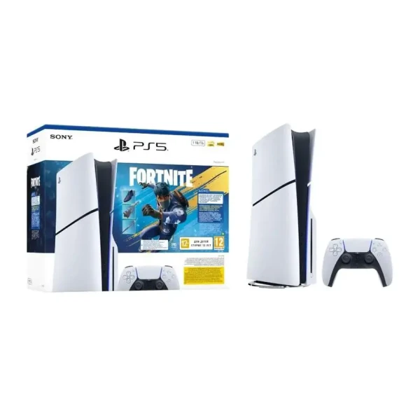 144853 Sony PlayStation 5 Slim Disc konzola, 1 TB SSD, Fortnite Flowering Chaos paket - Slika 1