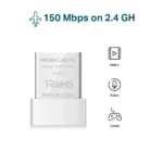 Bežični USB mrežni adapter Mercusys MW150US Nano N150 2.4GHz - Slika 2