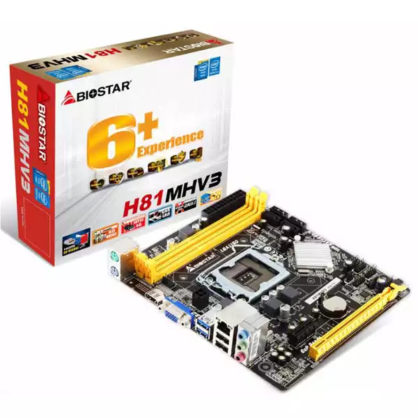 22968 Biostar H81MHV3 matična ploča | LGA 1150, DDR3, mATX - Slika 1