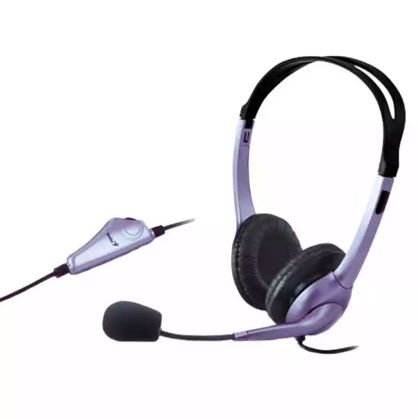23940 Genius HS-04S Single Jack stereo slušalice sa mikrofonom, 3,5 mm - Slika 1