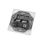 Schrack Toolless Line HSED02UW2S priključna maska | 80 × 80 mm - Slika 3