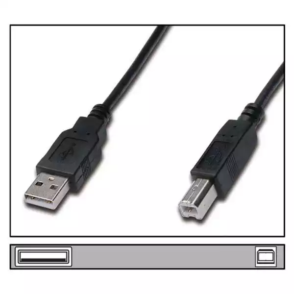 Kabl USB 2.0 A (M) – B (M) za štampač, Linkom, 1,8 m