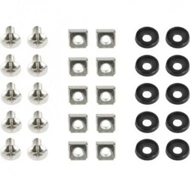 Gembird 19 rack set, Vijci, navrtke i podloške, 10kom set (19A-FSET-01)