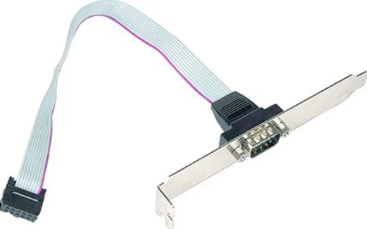 Gembird DB9 serial port receptacle on bracket (CCDB9RECEPTACLE)