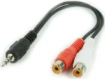 Gembird 3.5mm stereo plug to 2 RCA (cinca) sockets audio kab 0.2m (CCA-406) – slika 2