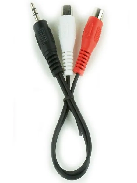 Gembird 3.5mm stereo plug to 2 RCA (cinca) sockets audio kab 0.2m (CCA-406)